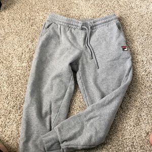 GREY FILA SWEATPANTS